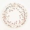 25 White 9" Round Paper Plates Rose Gold Polka Dots Party Events Home Tableware